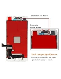 Repuesto de pantalla para iPhone 8 Plus (5,5 pulgadas)   Kit de reparación completo de pantalla LCD táctil 3D, digitalizador táctil LCD, pantalla de cristal, cubierta de repuesto libre, vidrio templado, herramientas, instrucciones (idioma español no garan