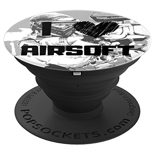 I Love Airsoft - PopSockets Grip and Stand for Phones and Tablets