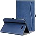 for Samsung Galaxy Tab A 10.1(2016 NO S Pen Version) - Leather Folio Cover for Samsung 10.1 Inch Tablet SM-T580 T585 with Auto Wake/Sleep and Card Slots, Multiple Viewing Angles,Navy Blue