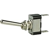 BEP 1002013 SPST Chrome Plated Toggle Switch - Off/On