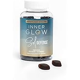 Inner Glow Sol Defense Gummies – Dermatologist & Plastic Surgeon-Formulated Skin Resilience Vitamin Supplement with Polypodium Leucotomos & Niacinamide, Passion Fruit Flavor, 60 Sugar-Free Gummies