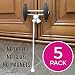 Kiscords Baby Safety Cabinet Locks for Knobs Child Safety Cabinet Latches for Home Safety Strap for Baby Proofing Cabinets Kitchen Door RV No Drill No Screw No Adhesive (White)