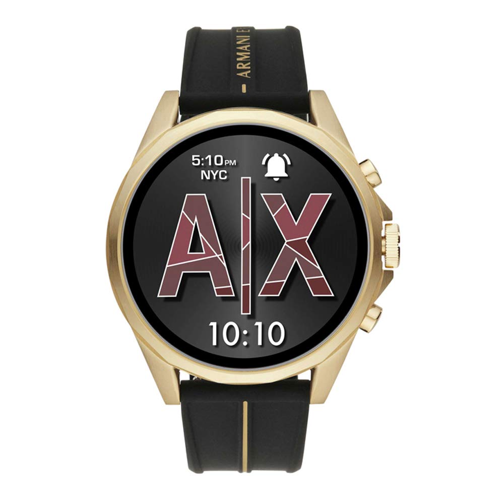 Armani Exchange Men's Smartwatch Powered with Wear OS by Google with Heart Rate, GPS, NFC, and Smart