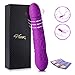 Dildo Vibrator Juntame G Spot Vibrators Rechargeable Clitoral Stimulator Adult Sex Toy for Women Men Realistic Dildos with Rotation 100% Waterproof (Purple 1)