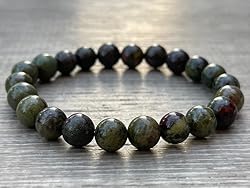 Dragons Blood Jasper Crystal Bead Bracelet