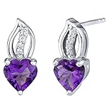 Sterling-Silver-Heart-Earrings-in-Various-Gemstones