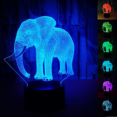 3D Elephant Lamp