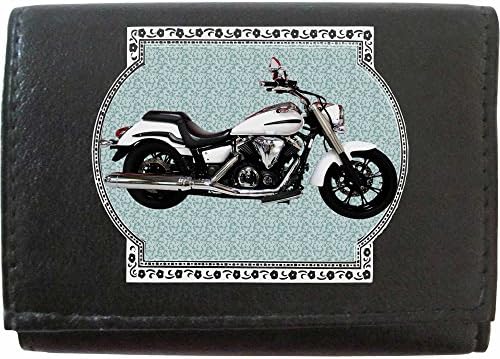 Yamaha XVS 1300A Night Star Grey Image on KLASSEK Brand Men Leather Wallet Keyring Key Rack Motorbike Motorcycle Accessory Gift with Metal Box NOT Official Yamaha Merchandise