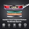 HITECLIFE-Frying-Pan-28cm-Nonstick-Omelette-Pan-PFOA-Free-Frying-Pan-for-Induction-Hob-Induction-Pan-with-Stainless-Steel-Handle-Oven-Safe-Aluminum-Cookware-Nonstick-Coating-Skillet-Red HITECLIFE Frying Pan 28cm, Nonstick Omelette Pan, PFOA-Free, Frying Pan for Induction Hob, Induction Pan with Stainless Steel Handle, Oven Safe Aluminum Cookware, Nonstick Coating Skillet, Red