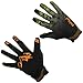 RightOn SIMPL Mountain Bike Gloves, Unisex Cycling Gloves, Full Finger MTB DH Downhill Off Road Gloves with Touch Recognition
