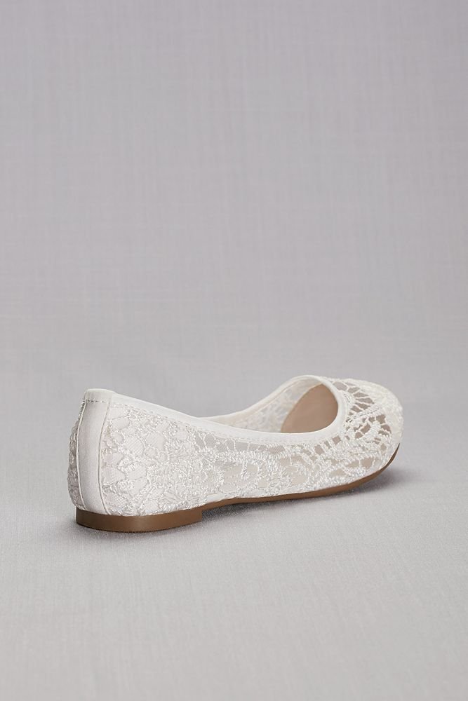 David's Bridal Ballet Flats with Crochet Detail Style CLYNN31 - Image 3