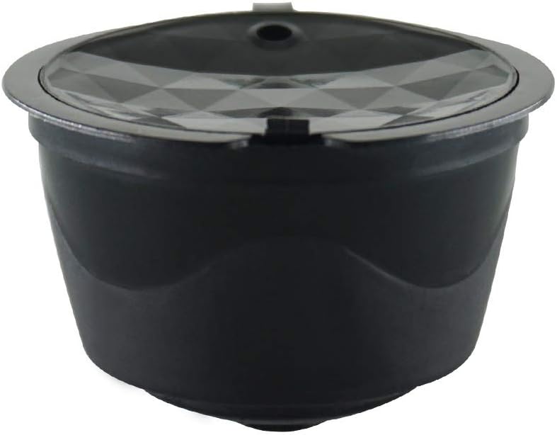 LLZJ 1pcs / pack Dolce Gusto Coffee Capsule Reusable Plastic Compatible with refill Nestle Coffee Filter (Color : Black)