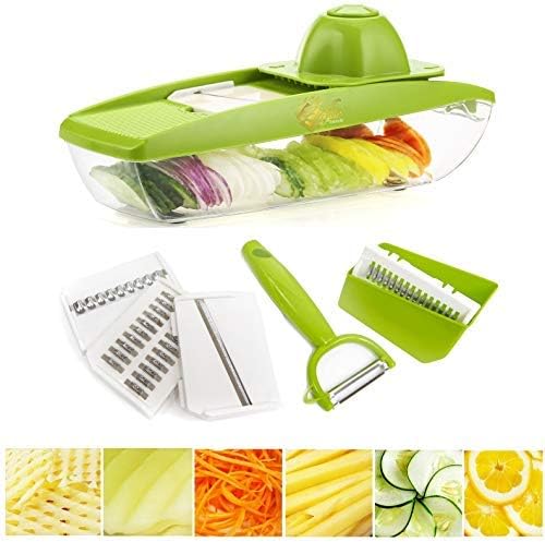 Mandoline Slicer Vegetable Potato Peeler - Vegetable Slicer Mandoline Julienne Grater - Vegetable Cutter for Fruits and…