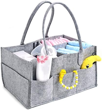 Jiyaru 収納ボックス フェルト おむつストッカー おむつ 収納袋 オムツ ストッカー ボックス おむつ 収納ケース マザーズバッグ 折りたたみ 仕切り 大容量 多機能 出産祝い B077pxqmqh 6円 セール開催中最短即日発送 新作 人気 送料無料 激安 お買い得 キ フト