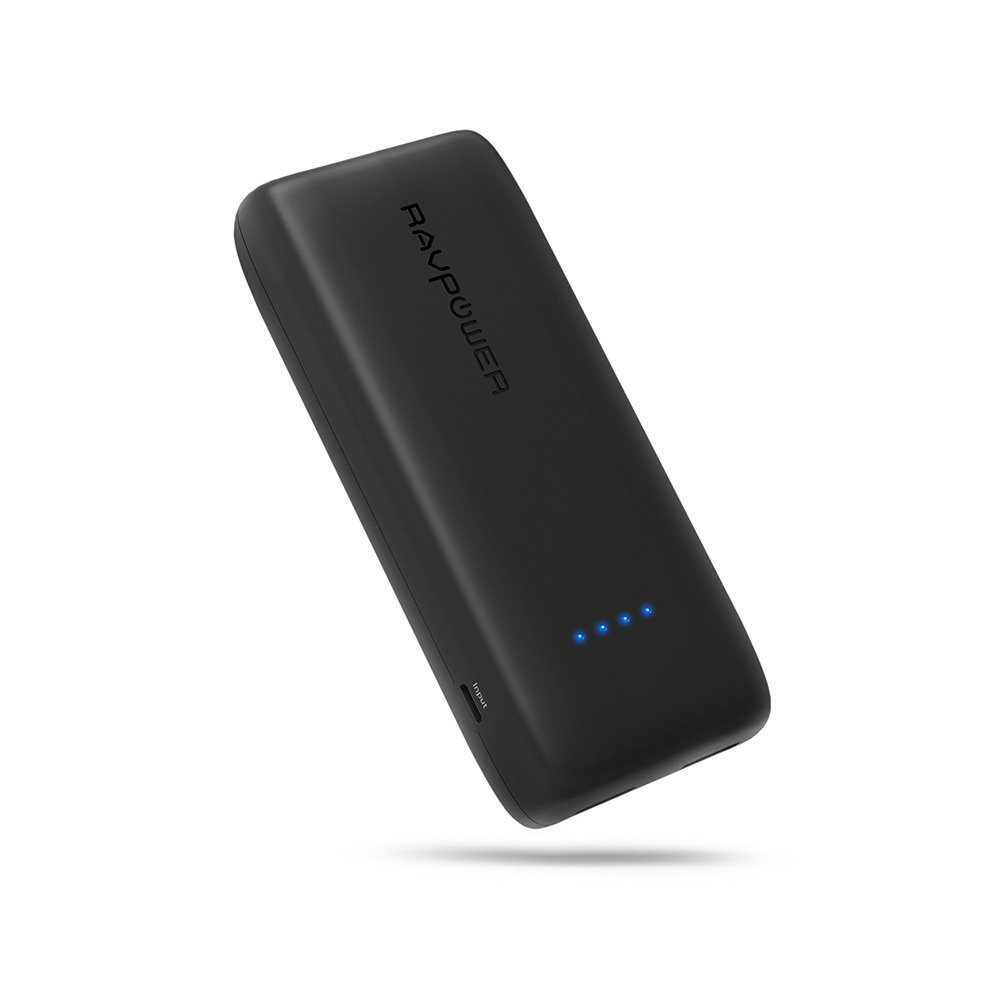 RAVPower 12000mAh Portable Charger Battery Pack (iSmart 2.0 Technology, Dual 2.4A Output, 2A Input, Full Protection + UL94 V-0 Fire-retardant Casing)