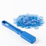 Bingo Magnetic Wand with 100 Chips - Blue