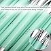 Qivange Makeup Brushes, Synthetic Bristles Professional Blending Brushes with Box(Teal, 15 PCS)