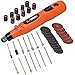 Cordless Rotary Tool 3.7V Li-ion - 3 Speed Adjustment/Recharge Portable USB with 41 pcs Accessories Kit, for Carving&Engraving&Cutting&Masterworks