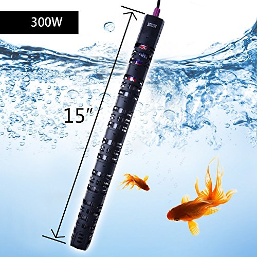 300W Aquarium Heater Submersible Fish Tank Heater with Protective Sleeve & Suction Cup,Explosion-Proof and Auto Thermostat - Thumbnail 6