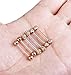 Jstyle 3 Pairs 14G 316L Stainless Steel Nipple Rings Piercing Body Jewelry Barbell CZ Tongue Rings RSG