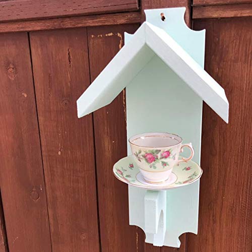 Amazon Com Wooden Teacup Birdfeeder Handmade