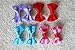 yagopet 50pcs/25pairs New Puppy Dog Hair Clips Small Bowknot with Tiny Alligator Clips Pet Grooming Products Mix Colors Varies Patterns Pet Hair Bows Dog Accessories