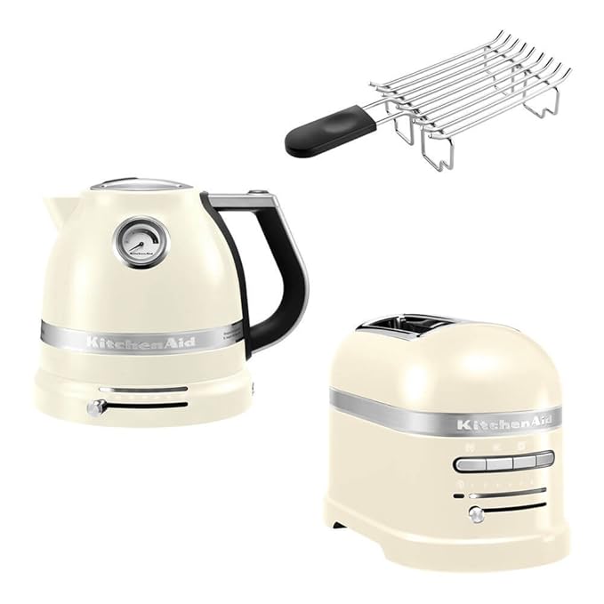 KitchenAid Artisan Frühstücks Set | incl. Wasserkocher 5KEK1522, 2 Scheiben Toaster 5KMT2204 und Brötchenaufsatz | für einen 