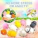 Mochi Squishy Easter Egg Fillers Party Favors Fidget Stress Relief Squishies Toys for Kids - 20 +1 Kawaii Animal Cat UNICORN Squishys + Cute Random Emoji Slow Rising Squishes Mini Novelty Gifts BUYLET