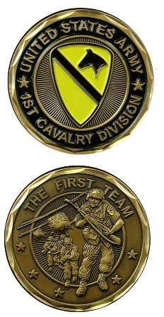 US Army 1st Cavalry Challenge Coin by Army Challenge Coins