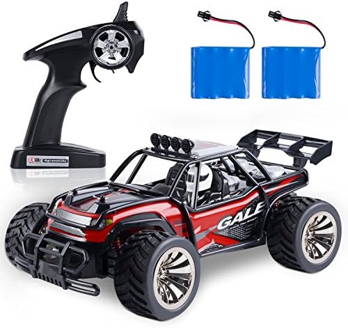 Toch RC Remote Control Car Off Road Car ,15 km/h RC Monster Buggy Crawler Vehicle with 2 Free Rechargeable Batteries for Boys Child Presents Gift