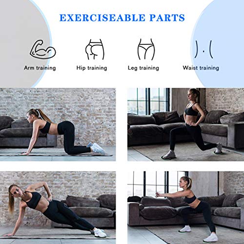 THREEMAO-Core-Exercise-SlidersFitness-Equipment-Idea-for-Abdominal-Full-Body-WorkoutDual-Sided-Use-on-Carpet-or-Hardwood-Floors