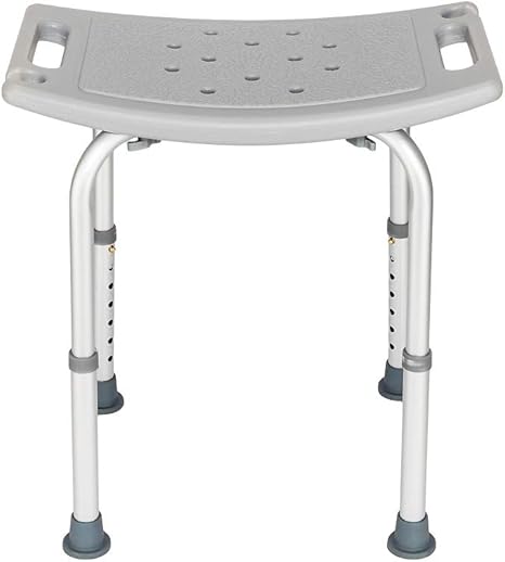 Amazon Com Qjr Bath Chair Comfortable Shower Chair Adjustable Handicap Shower Chair Seat Bench Aluminium Alloy For Seniors Elderly Baby Bathtub Lift Chair Without Back Home Kitchen