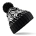 Beechfield Unisex Fair Isle Snowstar Winter Beanie Hat