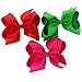 Fortop Boutique Big Grosgrain Ribbon Hair Bows With Clips For Girls Babies Teens Toddlers 15 Piece