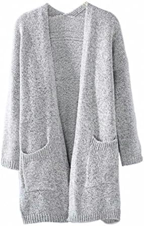Zojuyozio Women Autumn Cardigan Sweaters Casual Long Sleeve Open Front Plus Size