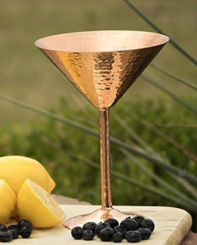 Copper Martini Glass - 100% Artisan-made - 10oz