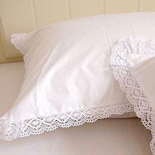 Amazon Com Pair Of Shabby And Elegant White Lace Cotton