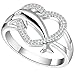 BOHG Jewelry Womens 925 Sterling Silver Plated Heart Dolphin Cute Eternity Ring Love Promise Wedding Band Size 9