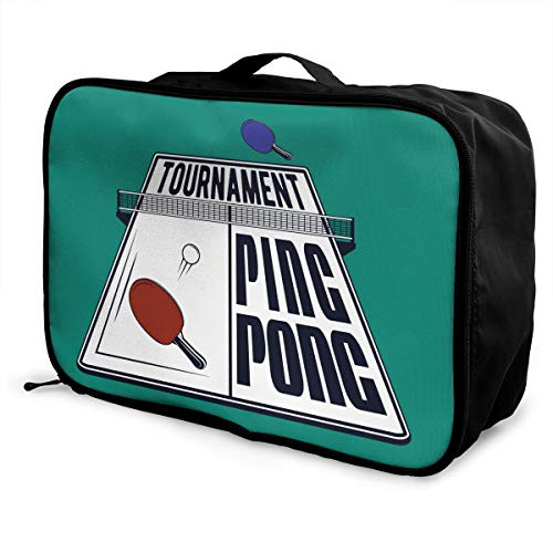 Travel Luggage Duffle Bag Lightweight Portable Handbag Table Tennis Large Capacity Waterproof Foldable Storage Tote
