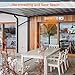 Patio Heater - Outdoor Heater w/3s-Fast Heating & Remote Control, Electric Patio Heater w/24H Timer Auto Shut Off, Super Quiet Wall-Mounted Space Heater for Large Room, Garage, Backyard, Office, 1500W