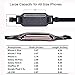 ANJ Outdoors Super Slim Water Resistant Money Belt, Running Belt for Women and Men, Expandable Phone Belt to Hold Cell Phones, Cards, and Money. Ideal Waist Bag Waist Pack for Travel, Sports and Yoga…