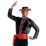 Man's Fancy Dress Flamenco Shirt With Belt