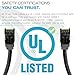 Mediabridge Cat6 Ethernet Patch Cable (50 Feet) - Soft Flex Tab - RJ45 Computer Networking Cord - Black - (Part# 32-699-50B)