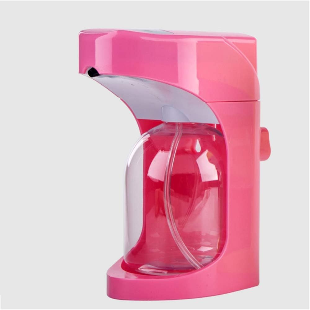 Automatic Soap Dispenser, Infrared Induction Soap 500ML The Machine Automatically Senses The Foam Dispenser Free Punching, Send Double-Sided Wall Stickers, Hang Directly on The Wall Sticker,Red