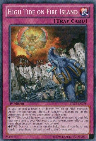 Yu-Gi-Oh! - High Tide on Fire Island (LTGY-EN078) - Lord of the Tachyon Galaxy - 1st Edition - Common