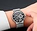 Watch Men’s Fashion Stainless Steel Classic Black Casual Watch With Mesh Band Waterproof Analog Quartz Wrist Watch