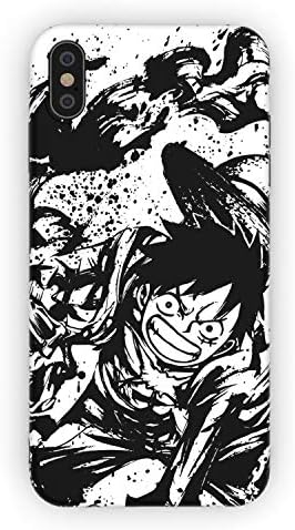 Rusiya iPhone 7p/8p case one Piece Anime Cool 10 Designs Figure Japanese IMD TPU Pattern Anti-Scratch Anti-Finger Soft Slim Shockproof Flexible Cover Case (Luffy, iPhone 7plus/8plus)