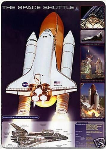 The Space Shuttle fridge magnet 3" x 5" rectangular magnets