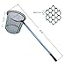 Goture Folding Aluminum Fishing Landing Net Fish Net Cast Carp with Extending Telescoping Pole Handle (Aluminum alloy Round Net 60’’)