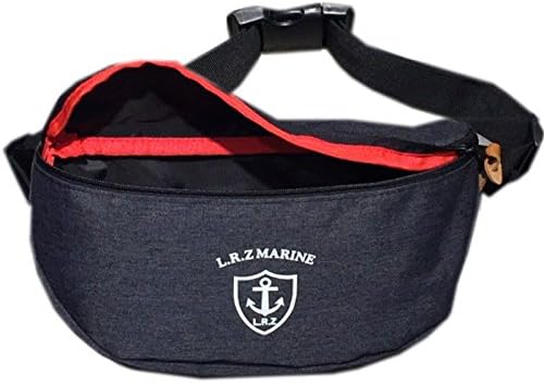 Korea Fashion Men's Marine Hip Sack Cross Bag Shoulder Travel School Sport Riding Hiking Couple Bag (Dark-Gray)